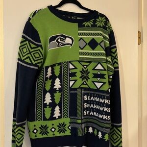 NFL Seahawks Holiday Sweater - size L